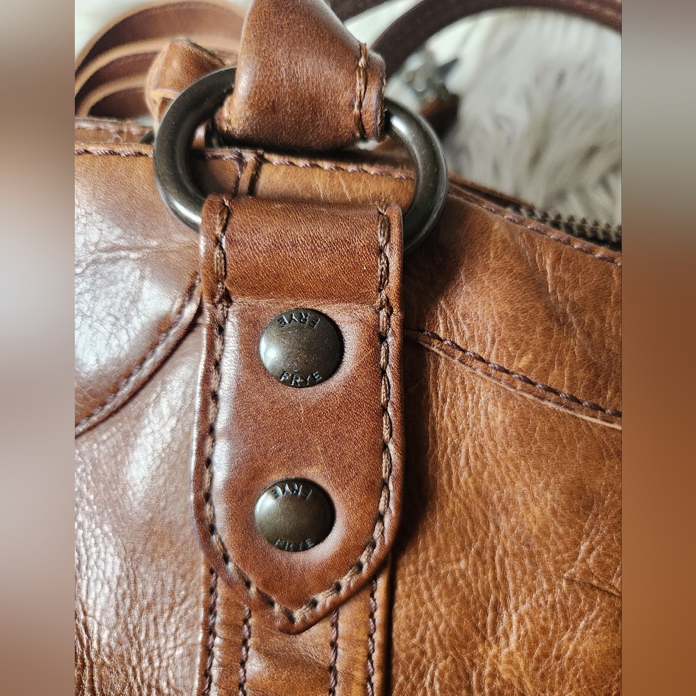 Frye Melsissa Satchel In Brown - Picture 13 of 16
